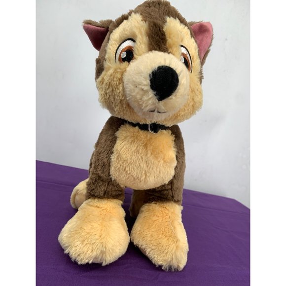 Build A Bear Paw Patrol Chase 13" Dog Brown Tan, Black Collar Embroidered Eyes - Picture 6 of 14